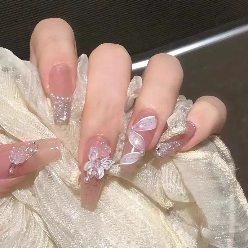 Fake Nails Can Take Ancient Camellia Streamers - New Trapezoid