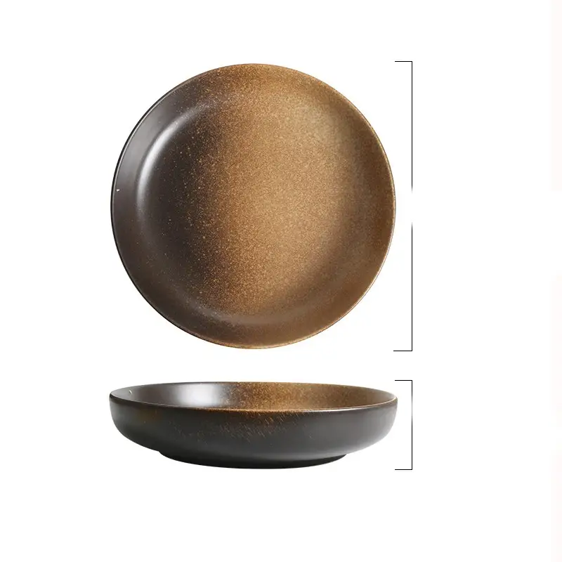 Japanese-style Plate Large Round Household Ceramics