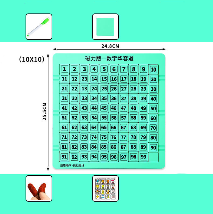 Title 6, Digitalna magnetna dečija igračka Nine Grid Mat...