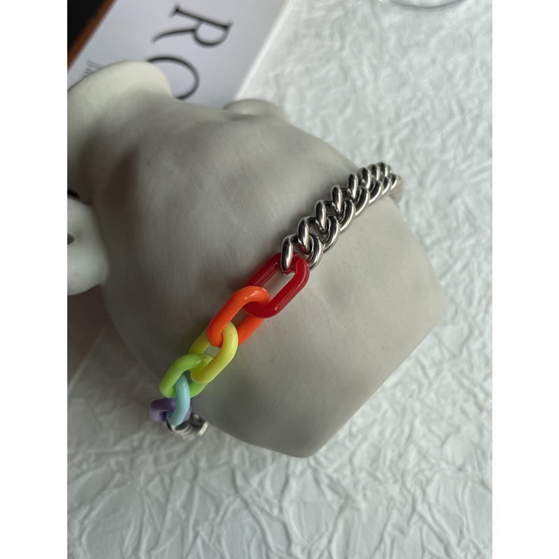 Title 1, Titanium Acrylic Stitching Couple Bracelet