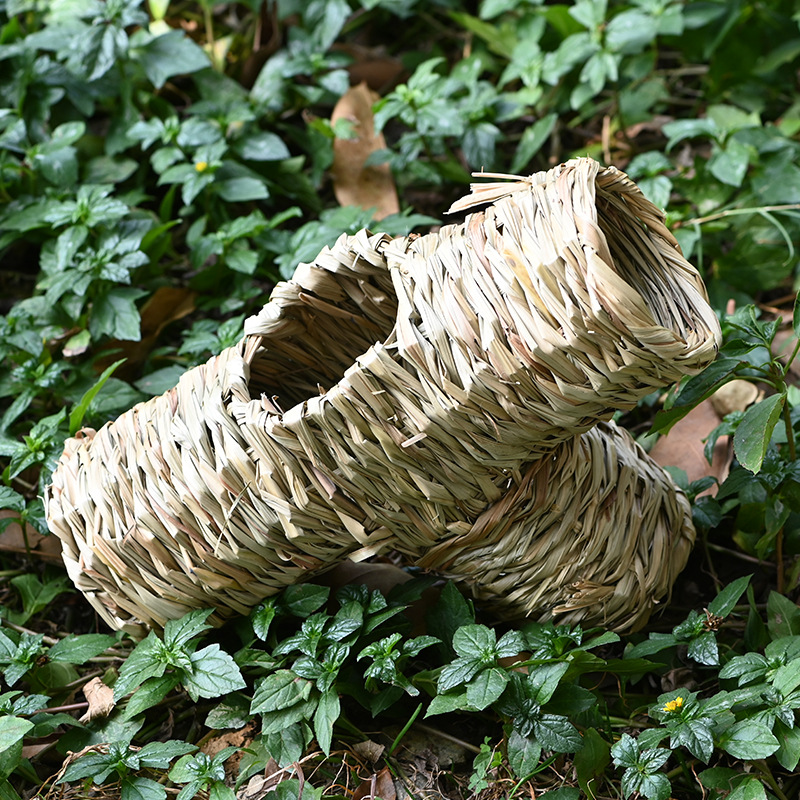 Porous Escape Pipe Straw Hamster Rabbit Toy Nest - Image 6