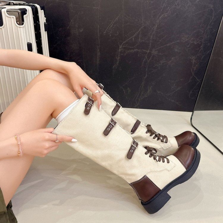Fringe Knee-High Western Boots, picture 2 of 5