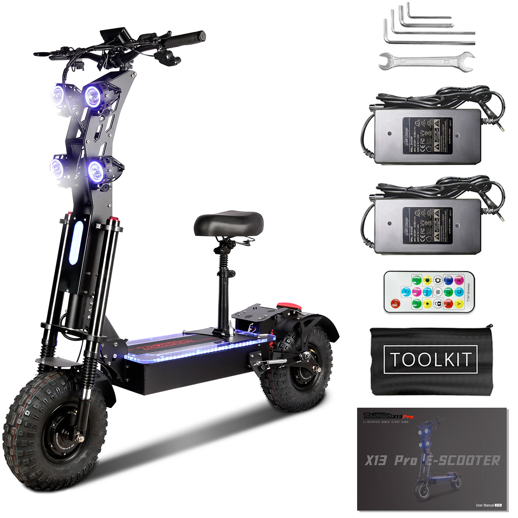 X14 High Power 13 Inches Off-road Wheel 5000W Motor Eletric Scooter
