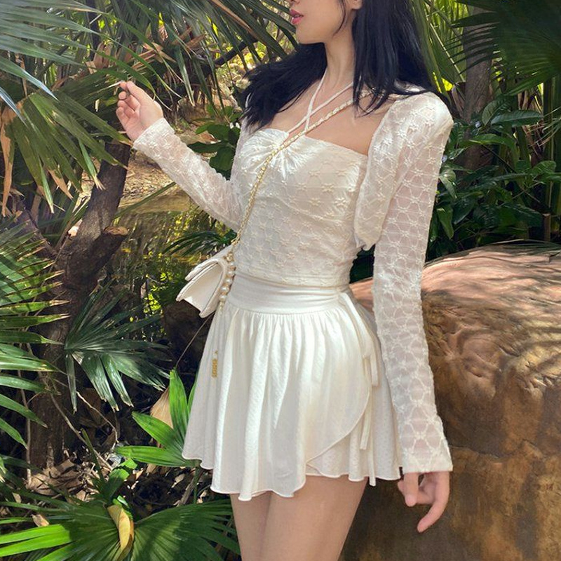 Title 3, Pure Desire White Puff Skirt for Women with Dra...