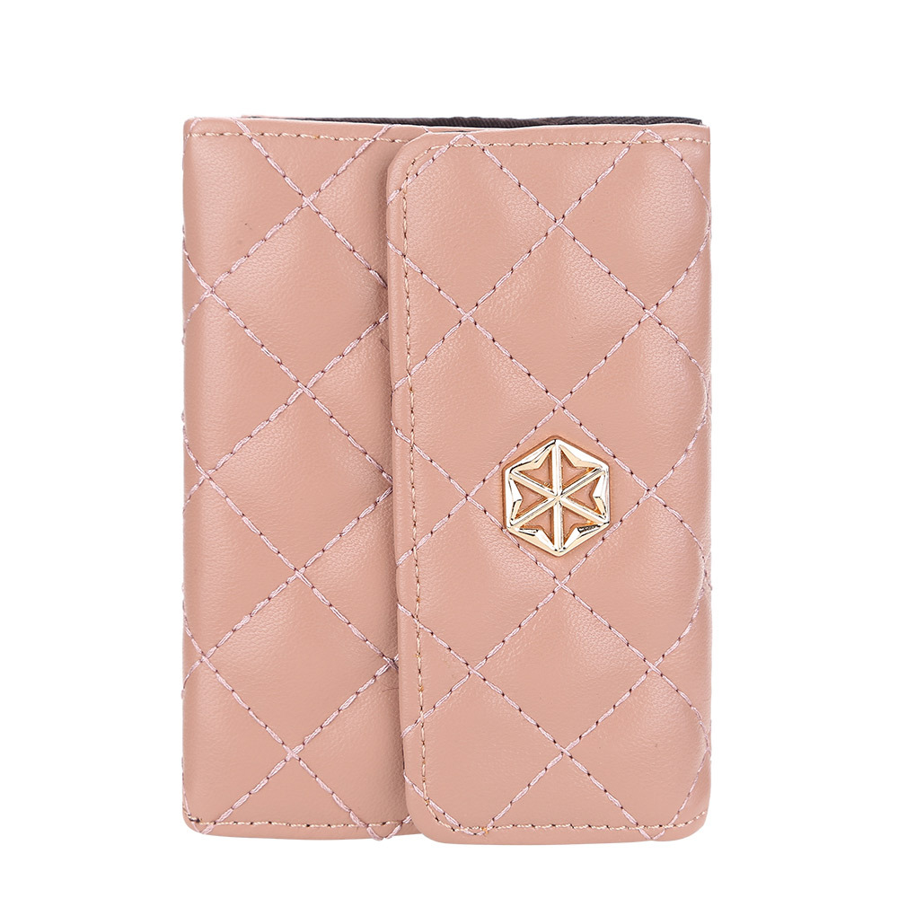 New Women's Card Bag Embossed Multi-card Compact Buckle Purse