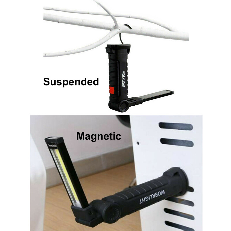 Magnetic Folding COB Work Light, 2-Pack