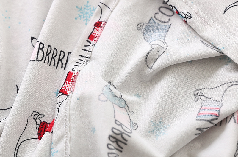 Knitted Fabric Short Sleeve Cartoon Home Clothes