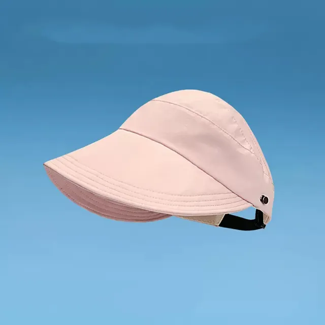 Women's Empty top Peaked Cap Summer Sun Protection Visor Quick Drying Hat Pink - Shop at LoveMi