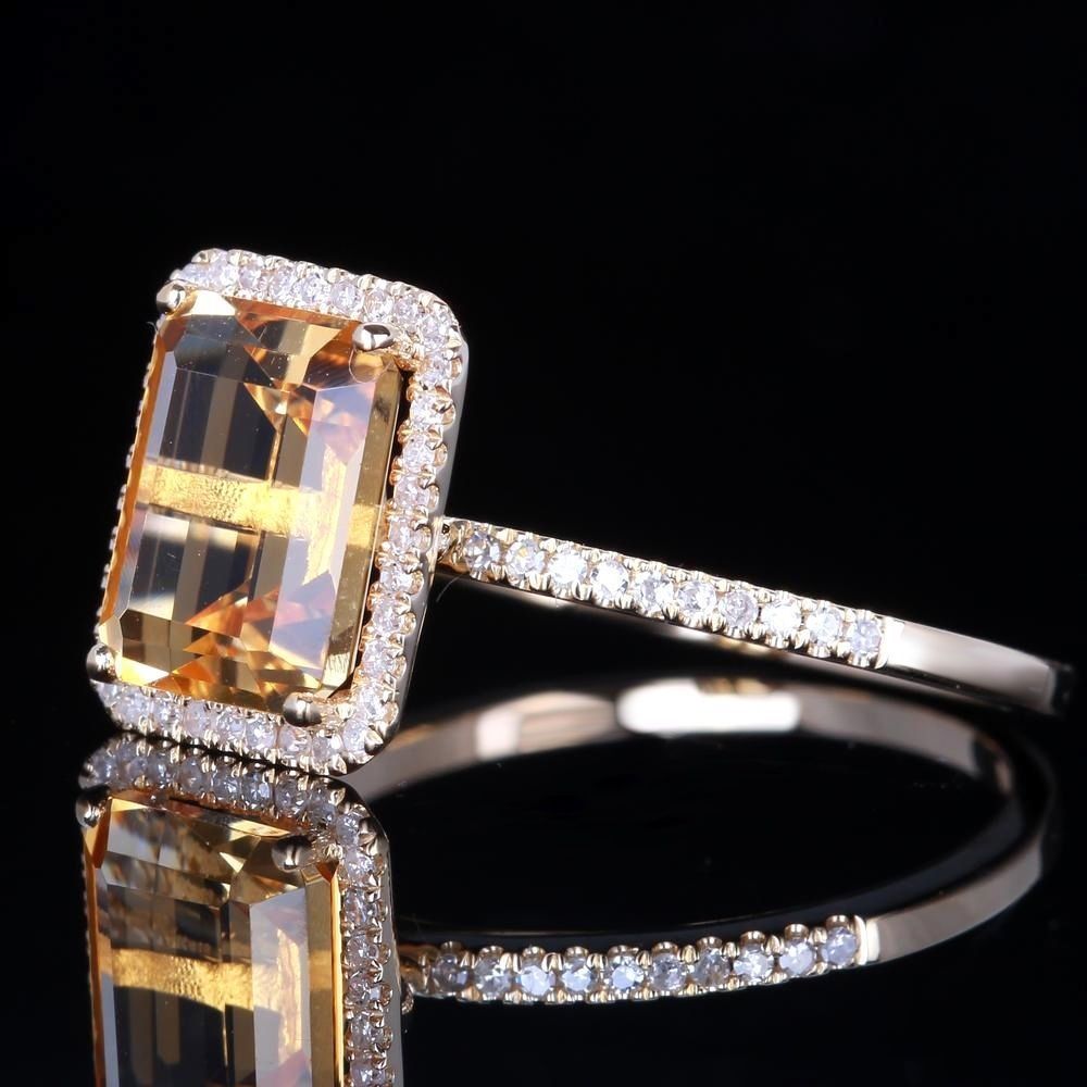 Bague en Pierre Jaune Luxe — Élégance et Brillance - image 5
