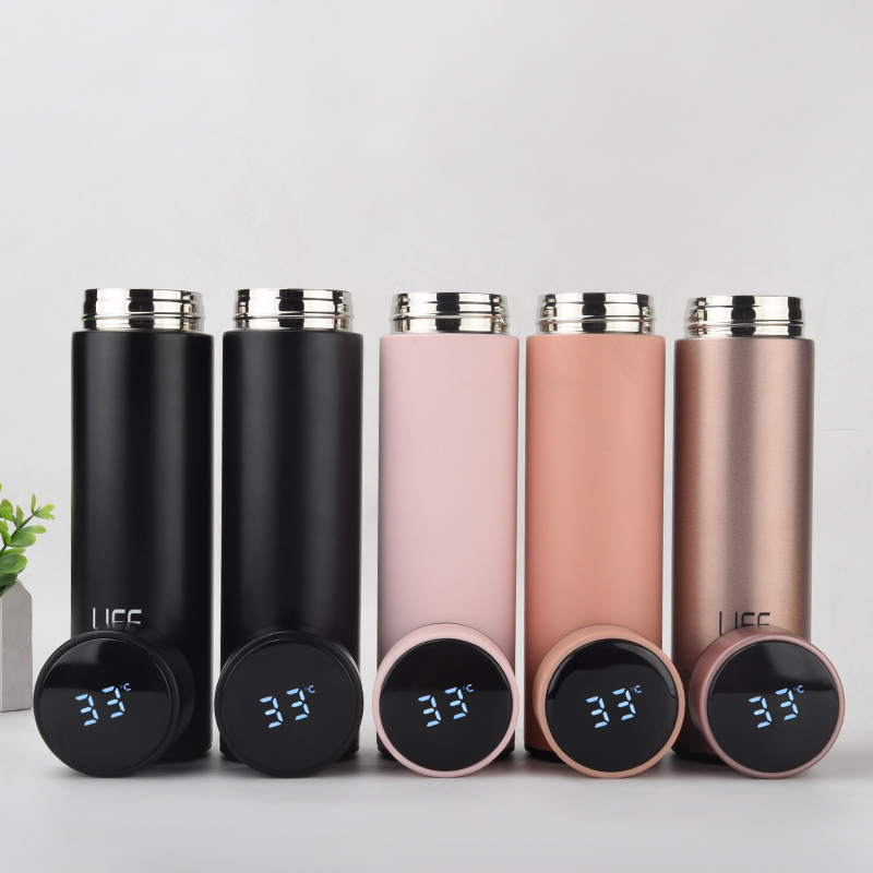 Title 1, Stainless Steel Smart Vacuum Flask Straighten T...