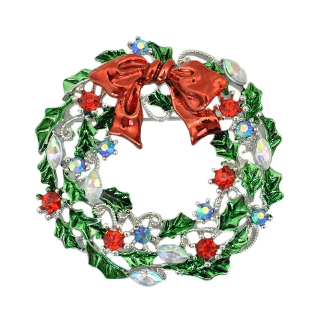 Bow tie wreath brooch Silver - Shop at LoveMi