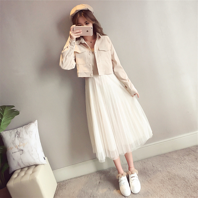 Two-piece Women's Fashion Temperament Dress Jacket