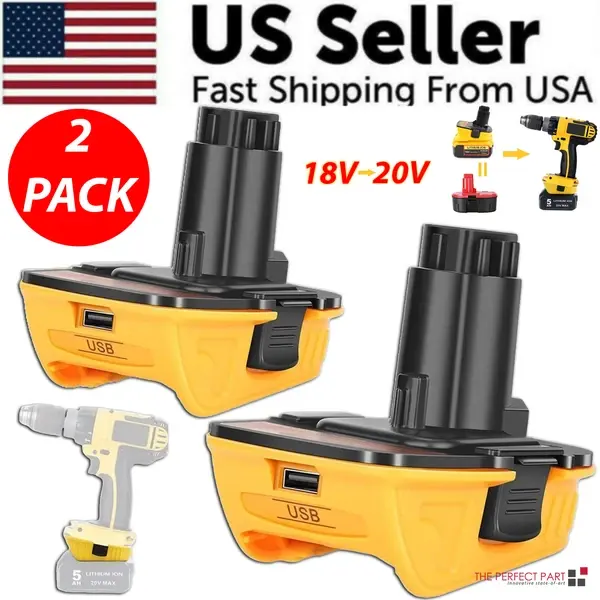 2X 18V To 20V MAX DCA1820 Adapter