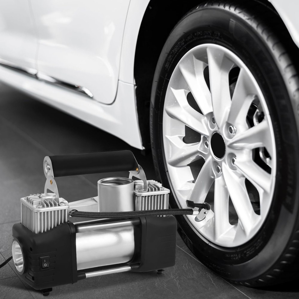 Heavy Duty 12V Electric Car Tyre Inflator Portable Air Compressor Pump 2