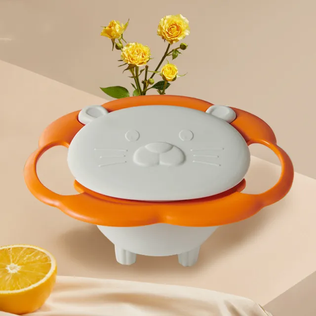 360 Degree Rotating Gyro Bowl Do Not Fall White - Shop at LoveMi