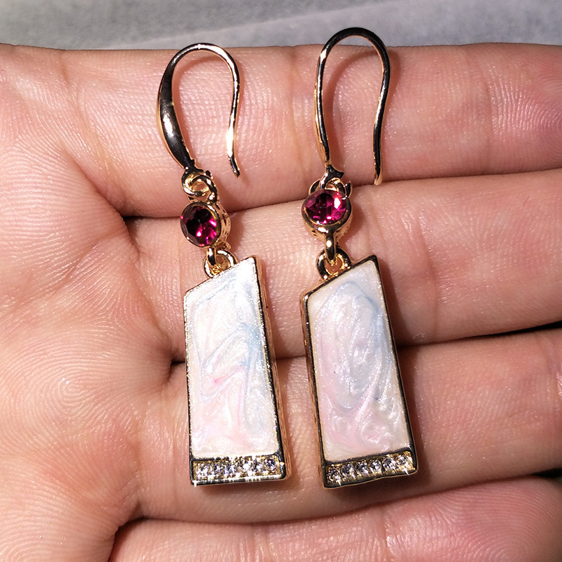 Ancient Silver Peculiar Shape Female Earrings