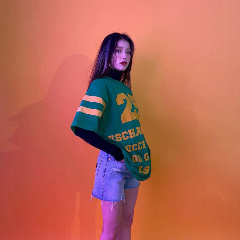 Summer Round Neck Print Loose Hip Short-sleeved T-shirt