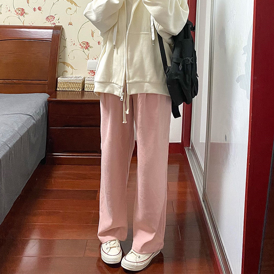 Men's And Women's Loose Waffle Trousers Casual Pants