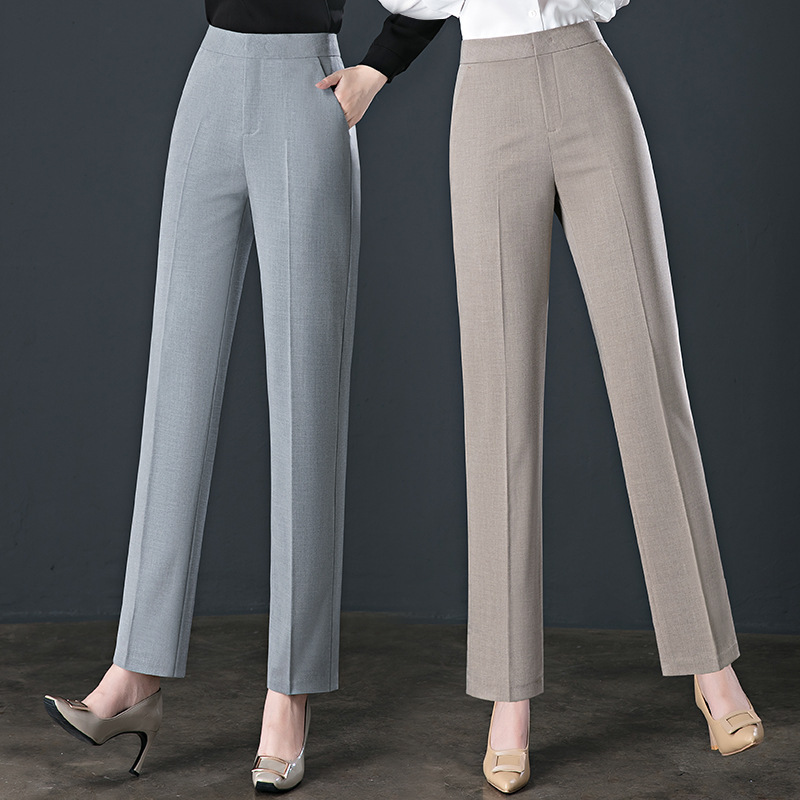 Title 10, Pantalones casuales de talle alto con efecto ad...