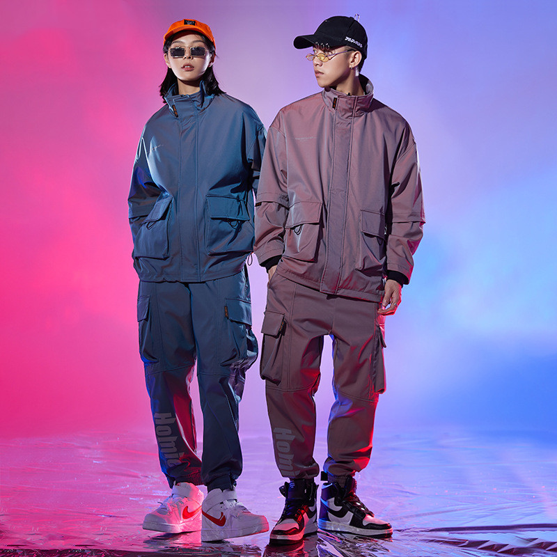 Coat Senior Fan Men's Trendy Autumn Laser Gradient