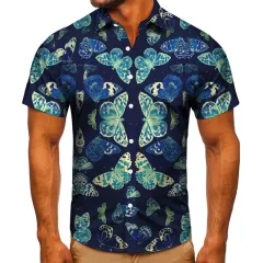 Short-sleeved Shirt Animal 3D Digital Printing Shirt Men's Top Shirt - Tta103Cs - View 1