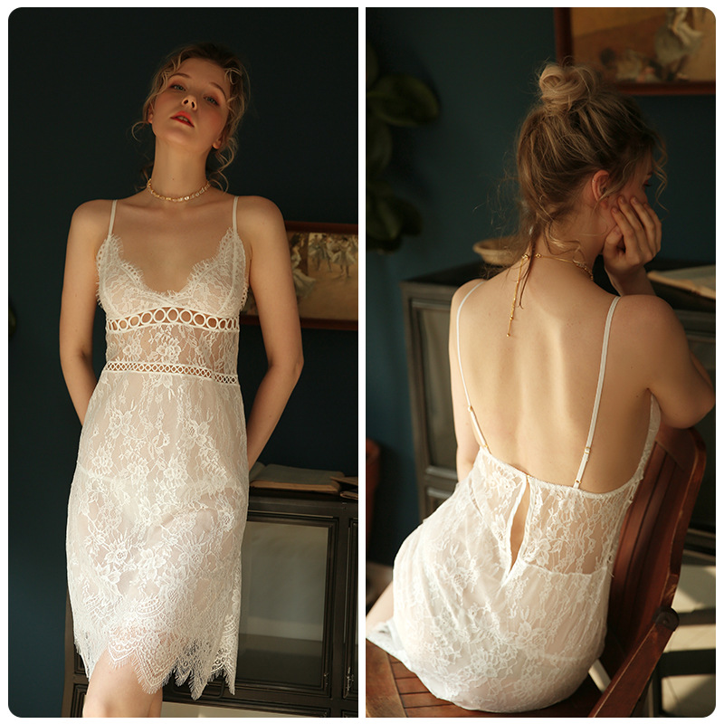 Title 4, Sexy V-neck strap nightdress