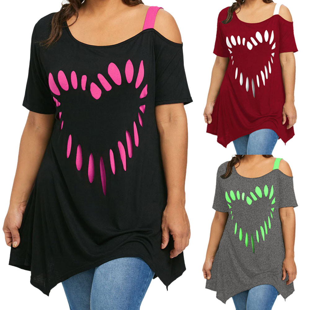 Printed Love Top Women's Short Sleeve T-Shirt