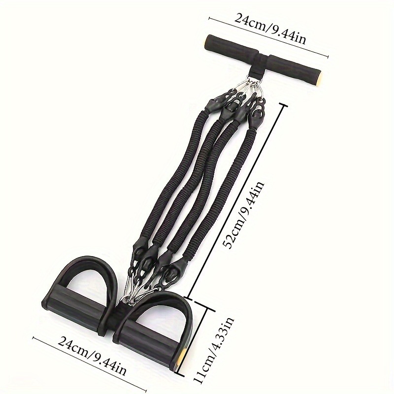 A Set Of Adjustable Resistance Tension Bands With Foot Pedals And Handles, High Resistance Level, Anti Fall, Suitable For Fitness Training, Body Stretching, And Abdominal Muscle Exercises — foto 9
