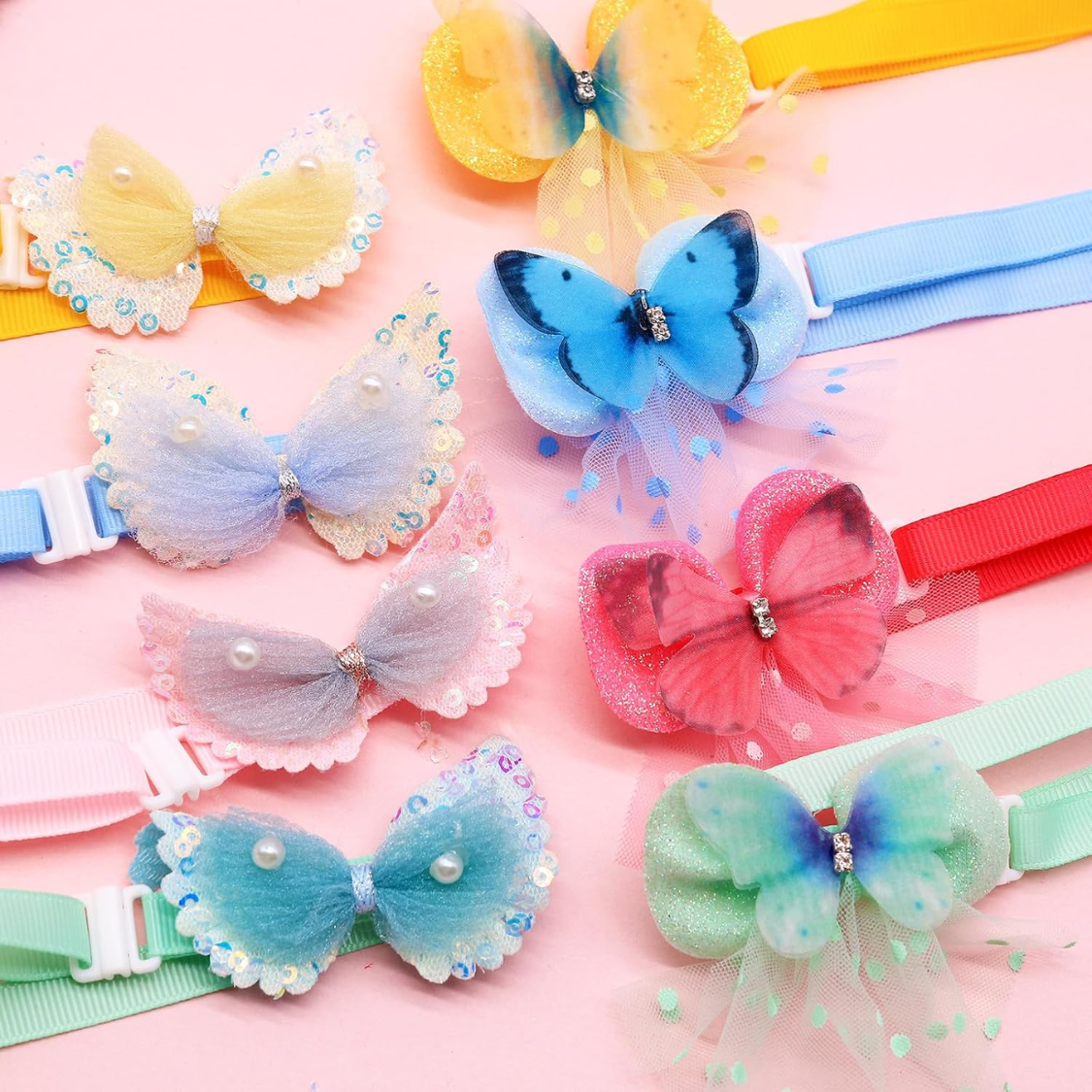20Pcs Cute Dog Collar Grooming Accessory For Small Breed Puppies Cats — foto 7