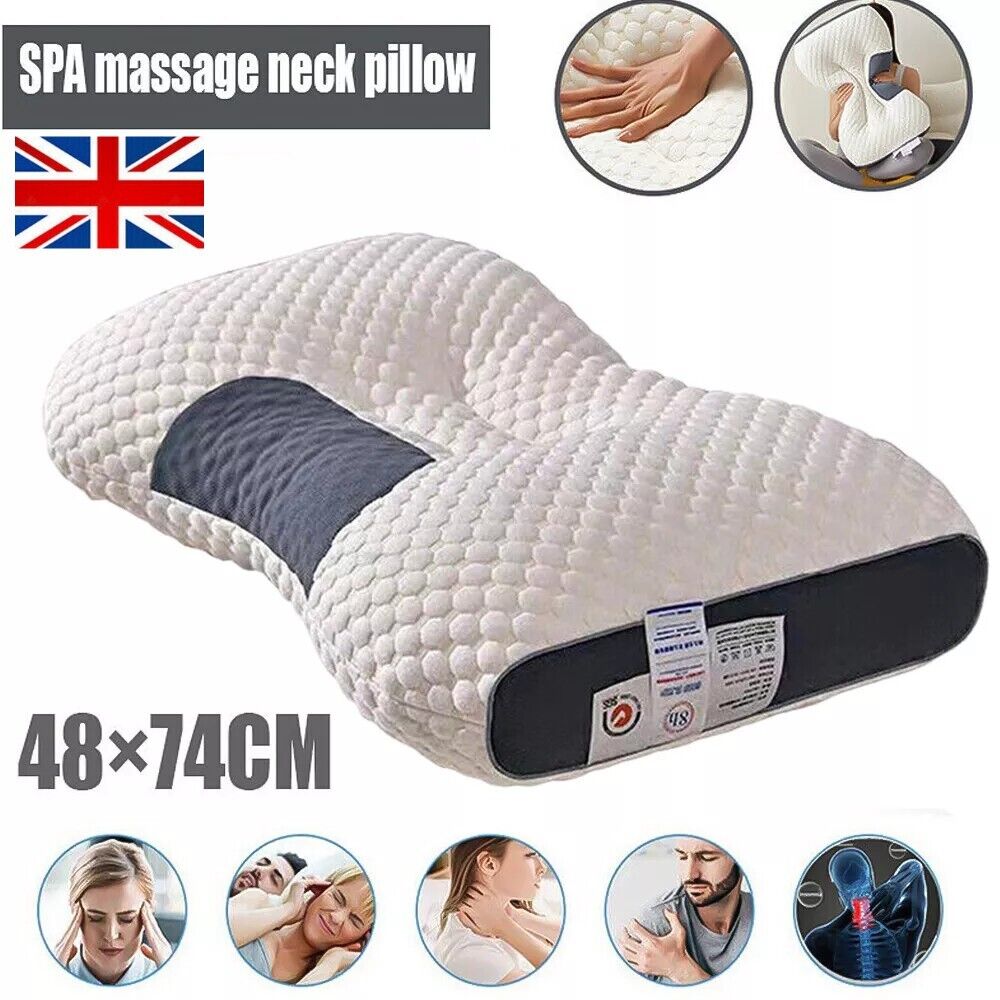 Foam-Pillow Cervical For Neck And Shoulder Pain Ergonomic Orthopedic 10
