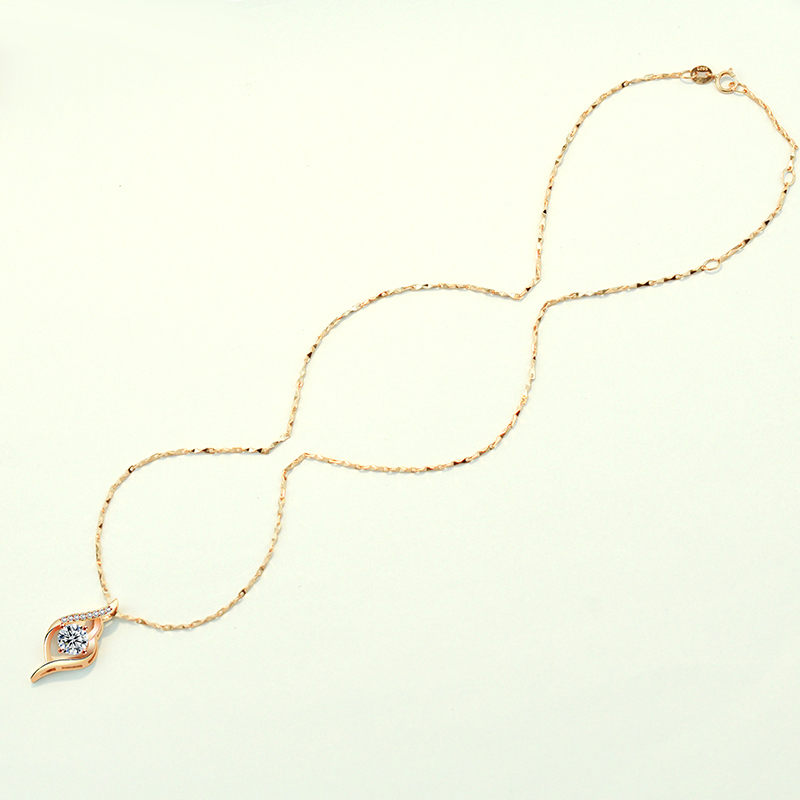 Sterling Silver Gold-plated Rose Gold Necklace
