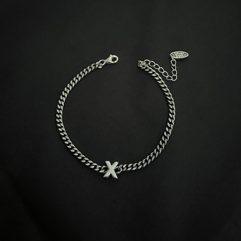 Title 20, Pulsera de plata de ley con 26 letras inglesas,...