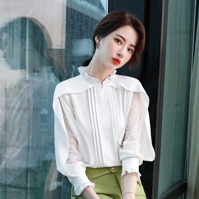 Temperament Lace Tide Net Red College Student Top