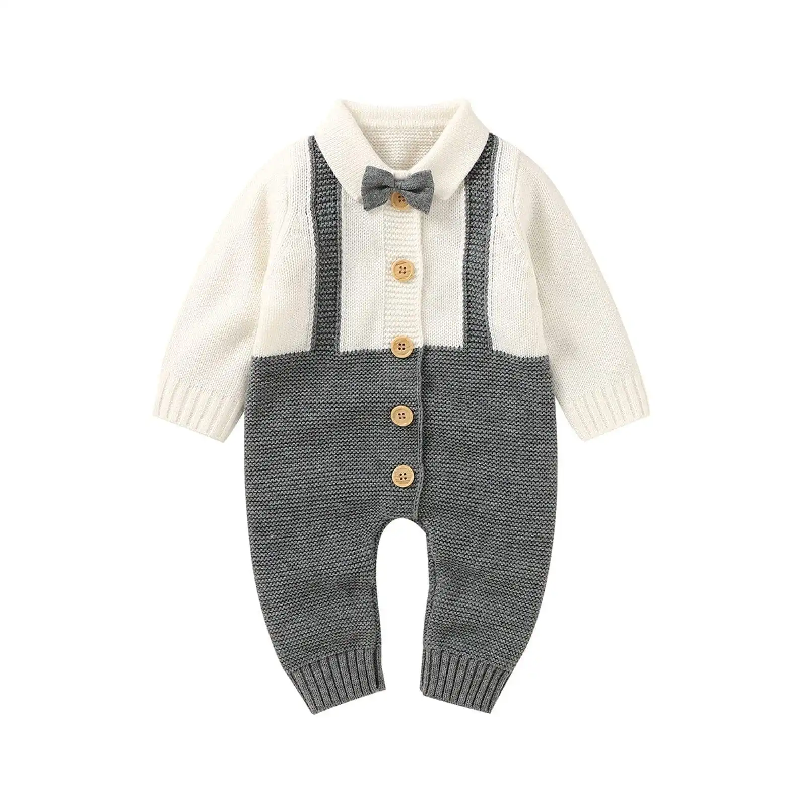 Autumn New Baby Gentleman One-piece Rompers Jumpsuit