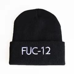 Fashionable Solid Colour Pullover Wool Knitted Hat - Black - View 1