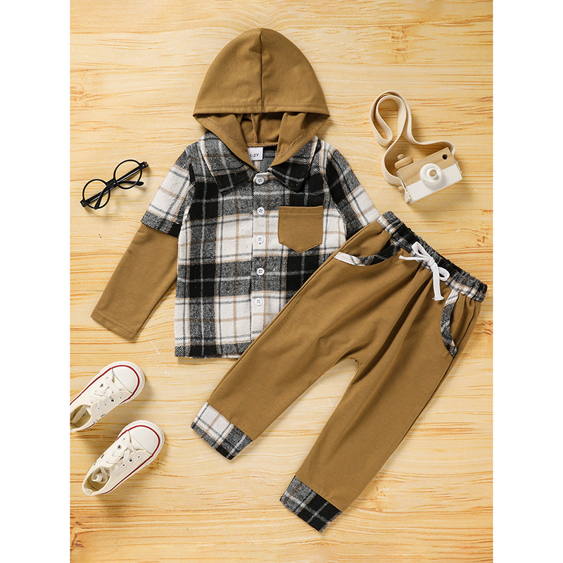 Boy's 2-Piece Hoodie Sweatshirt & Pants Set - Picture 9 of 10