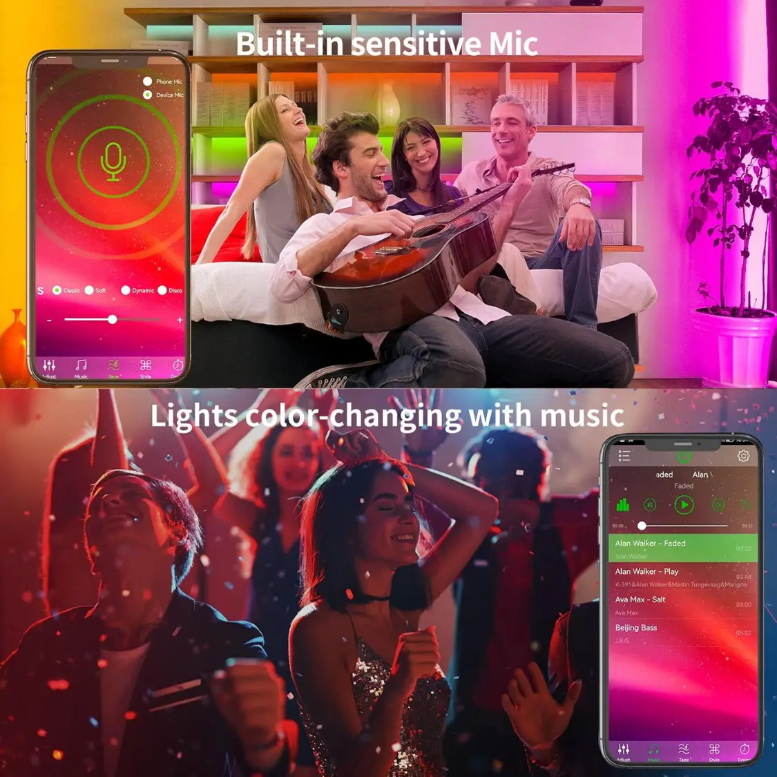 Remote Led Lights For Bedroom Room Lighting Flexible Home Decor