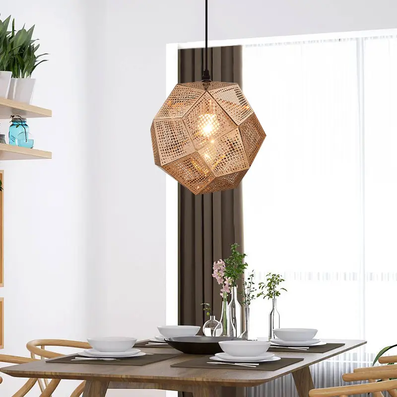Pendant Modern Simple Grid Light Shadow Polyhedral