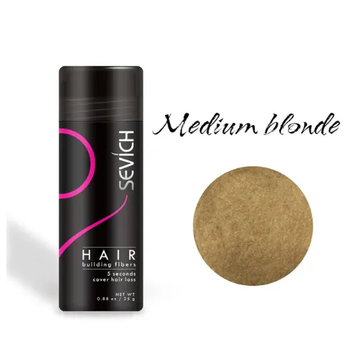Hair Building Fibers Keratin Thicker Anti Hair Loss Products Concealer Refill Thickening Fiber Hair Powders Growth Med Gold - Shop at LoveMi