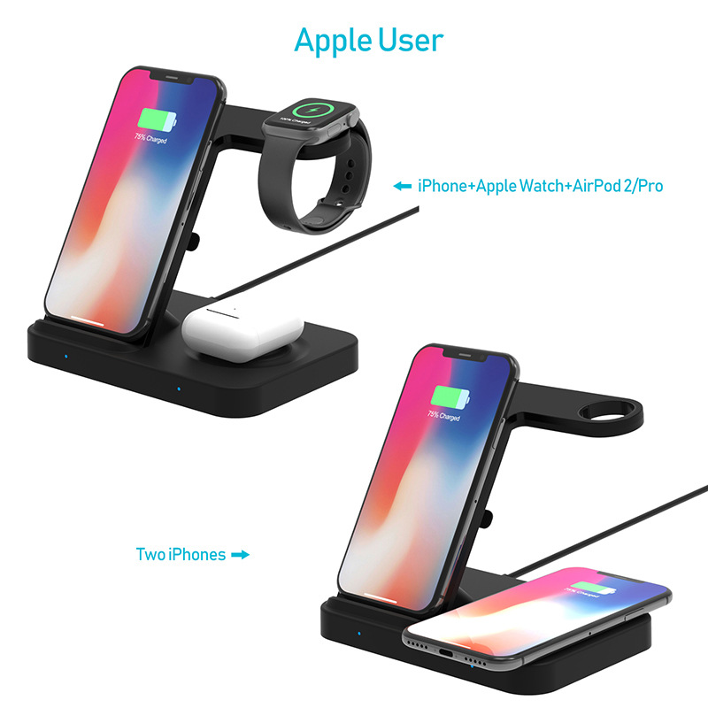 Wireless Charging Fast Charging Three-in-one Vertical Wireless Charger