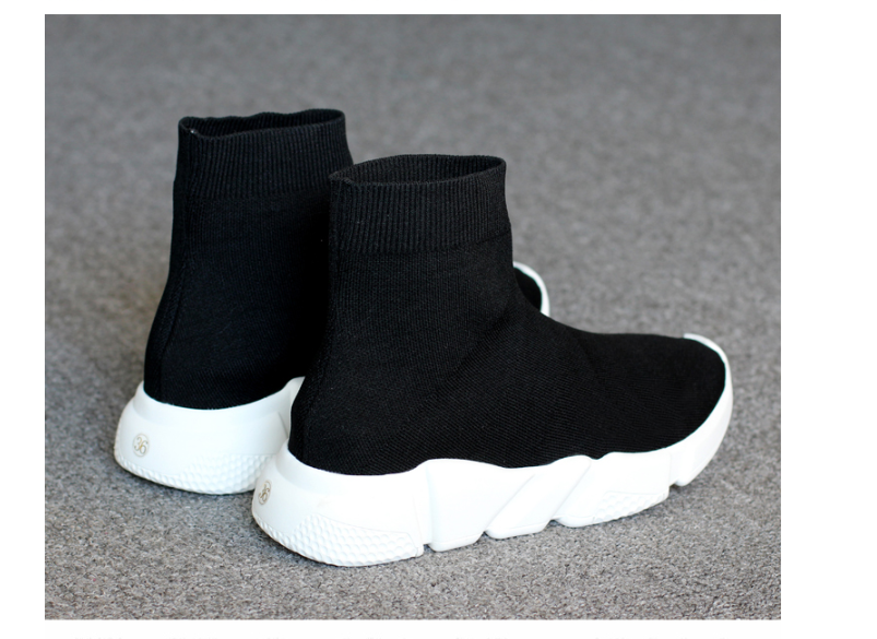 Title 6, Europe Station Paris High Top Stretch Socks Shoes