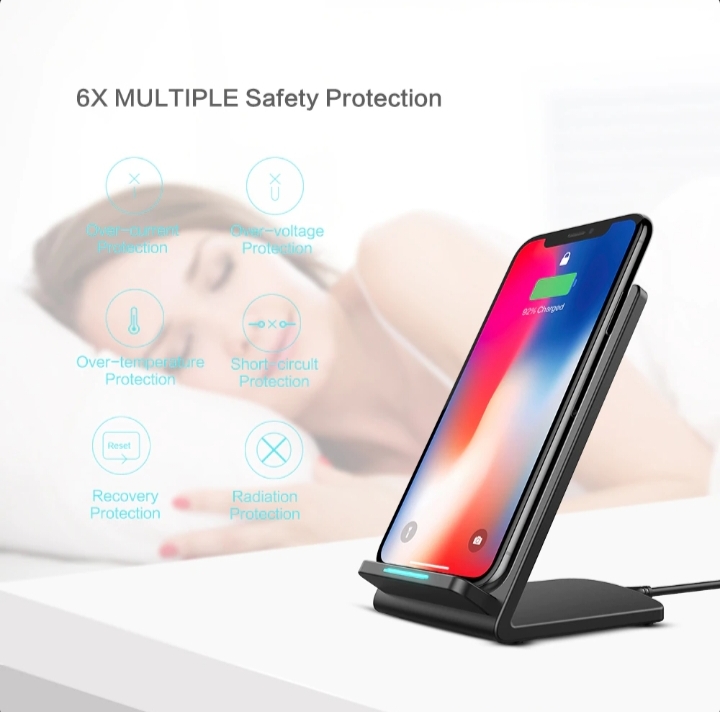 Qi Wireless Fast Charger Charging Pad Stand Dock 7