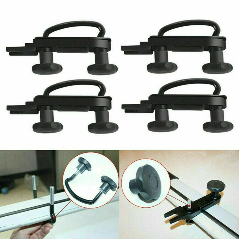 4PCS Stainless Universal Roof Box U-Bolt Clamps Car Van Mounting Fitting Kit — image 12