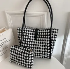 Autumn And Winter Large-capacity Portable Tote Bag Women - Black - View 1