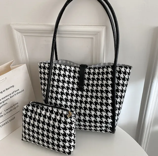 Autumn And Winter Large capacity Portable Tote Bag Women Black - Shop at LoveMi