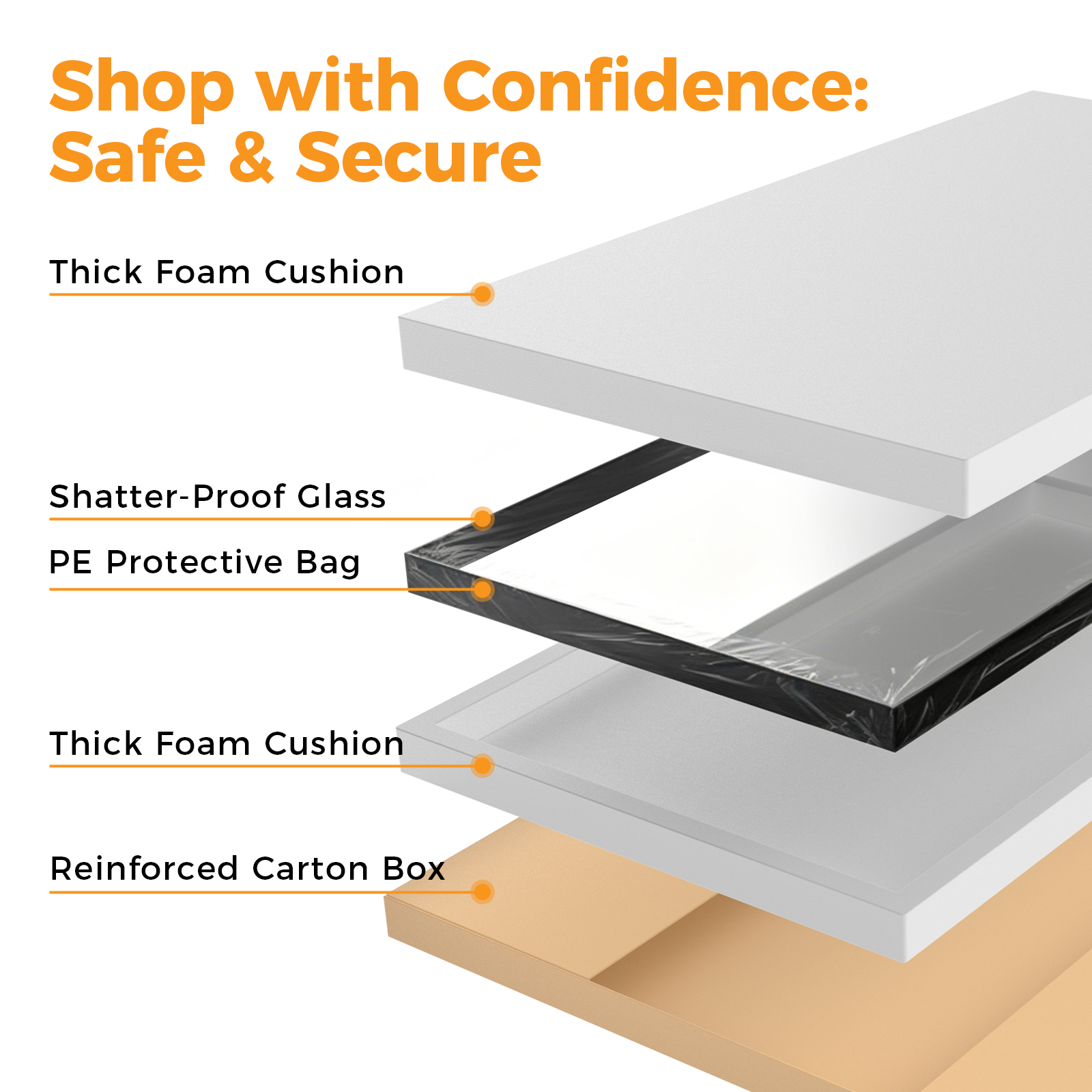 Bathroom Mirror, With Brushed Aluminum Frame, Rectangular Design, Square Corners At All Four Sides, Suitable For Wall Decoration In Home. image 11