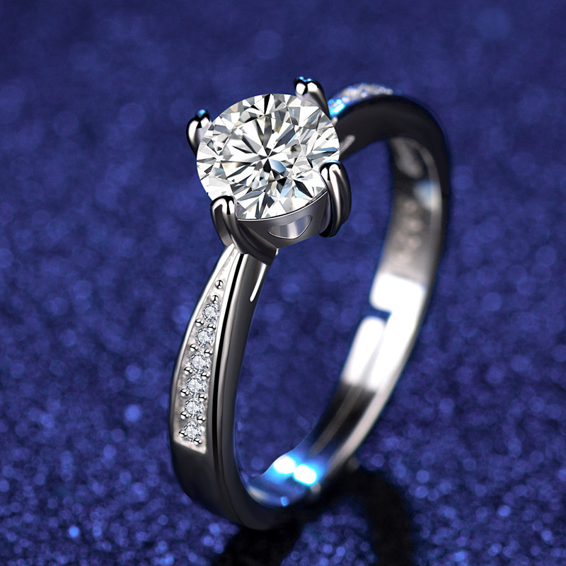 Title 12, Eight Heart Eight Arrow Zircon Moissanite Ring