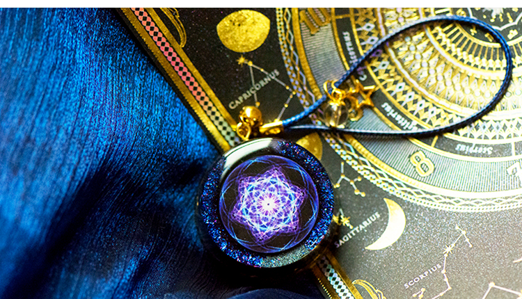 Lucky Gem Pendant Mandala Car Pendant Keychain