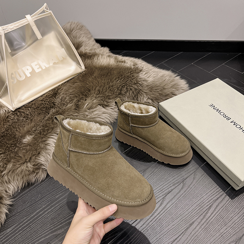 Genuine Leather Snow Boots Short Boots - Image 10
