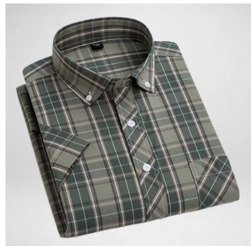 Paul Summer Thin Men's Cotton Plaid Shirt